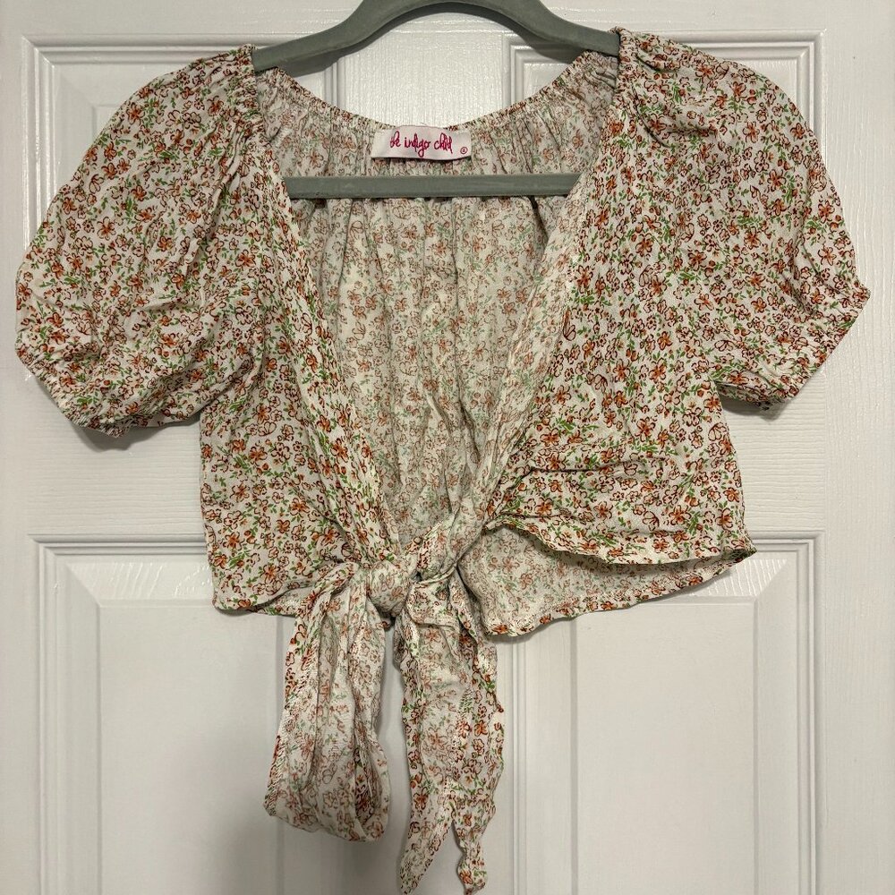 Floral Wrap top